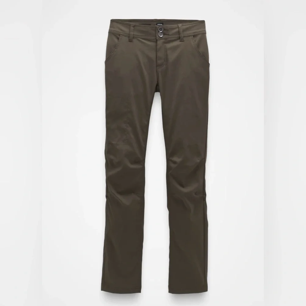 Prana Halle Straight Fit Women's Olive Green hiking pants size 6 regular - Picture 2 of 9